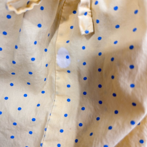 Yellow polka dot 100% cotton pajama set | P Intimates | Large - Picture 3 of 5